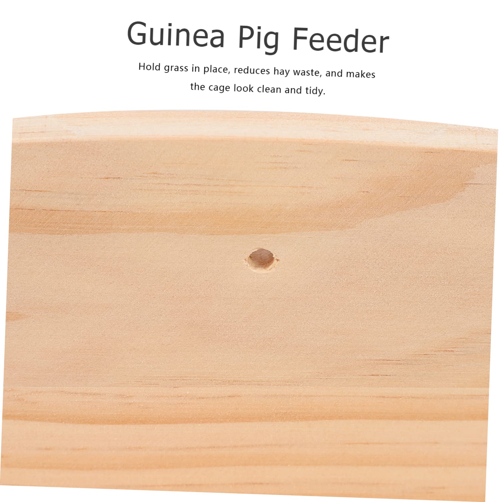 Supvox Kleine Holz Futterkrippe Aus Holz Grasfutterspender Für Kaninchen Und Kleintiere Abnehmbar Sauberer Käfighalter Für Meerschweinchen Und Chinchillas