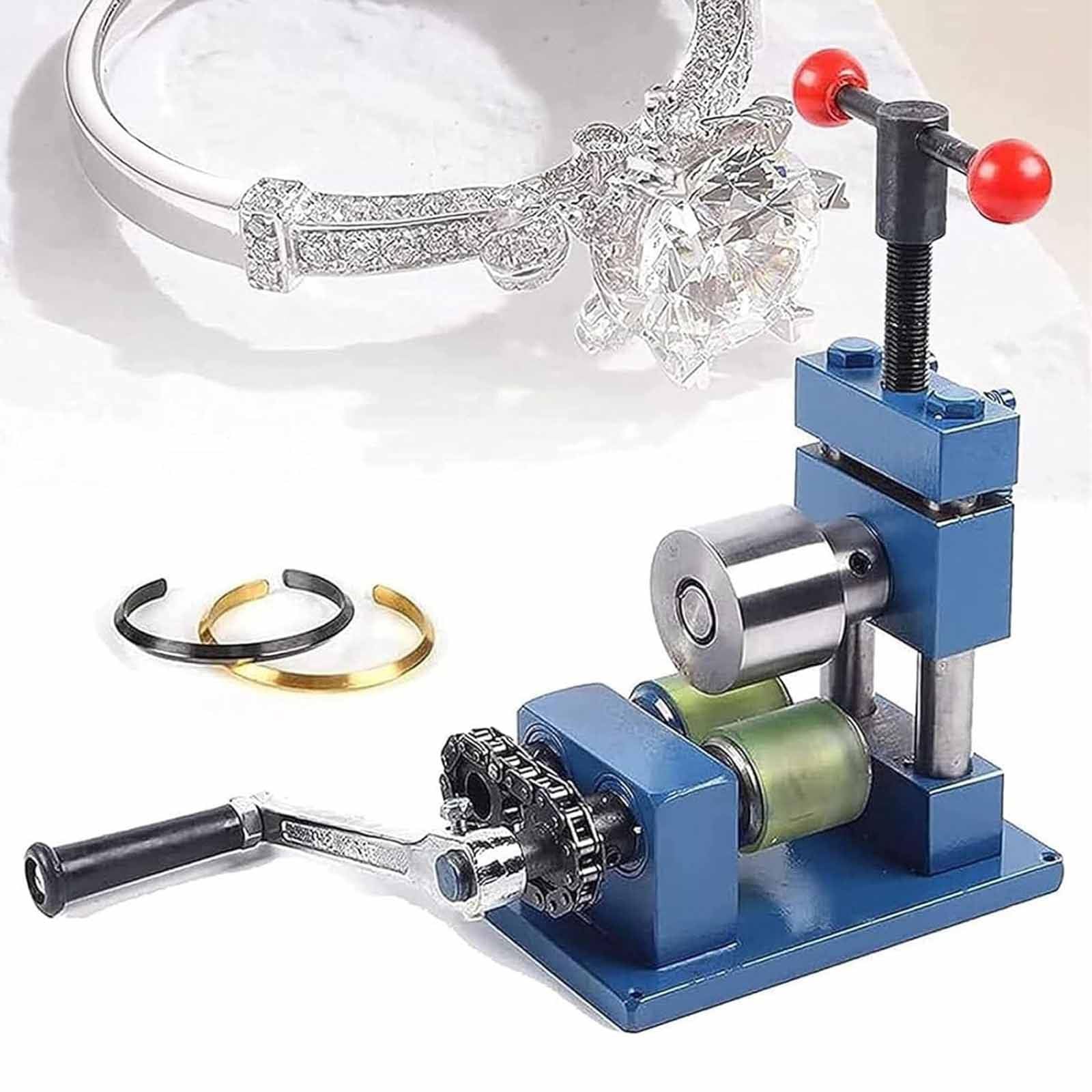 Cintreuse d'anneaux et moulin à rouler en acier pour le traitement précis des bijoux en métal