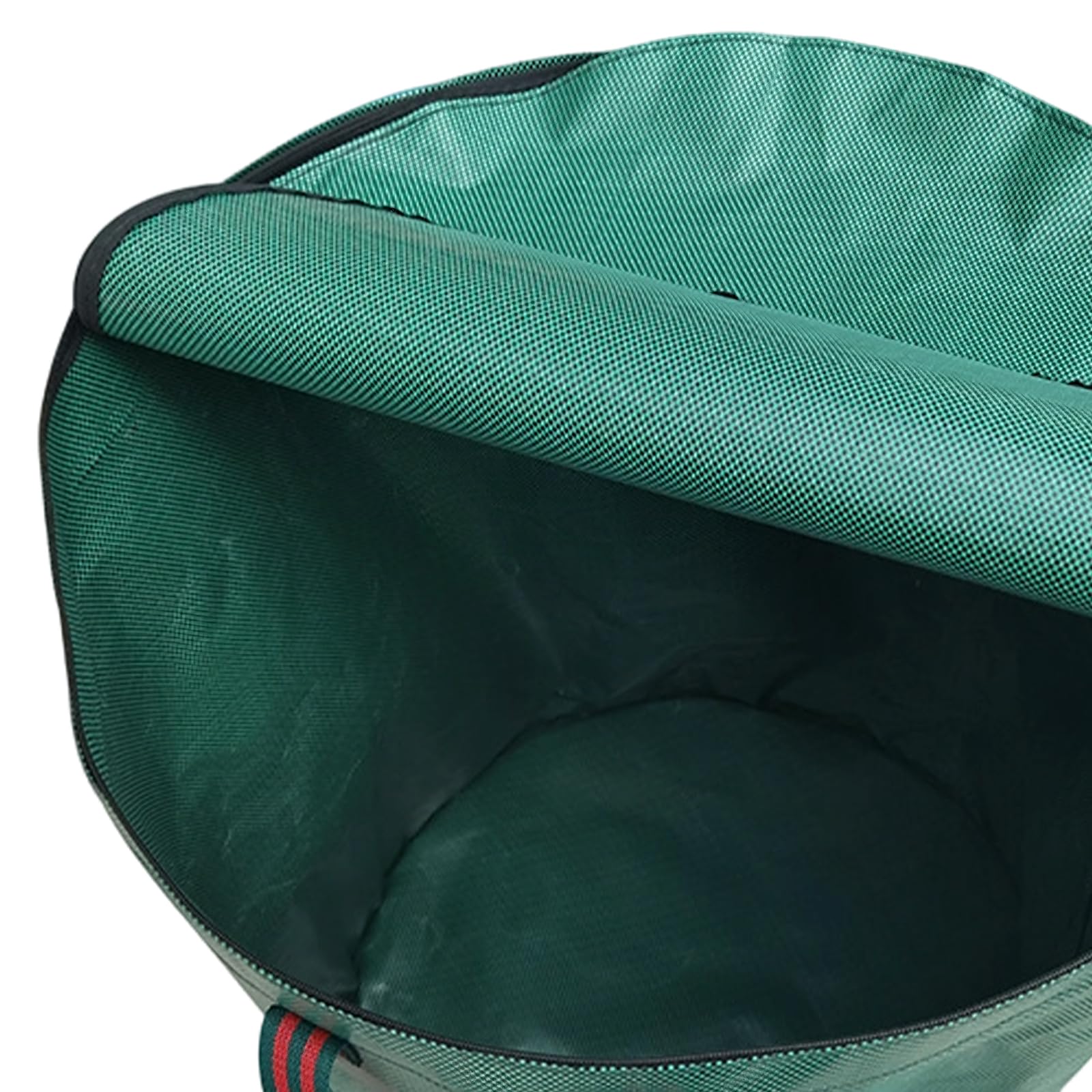 3 Sacos de Hojas 120L con Tapa Cremallera, Bolsas Jardín Polipropileno Estables, Plegables Reutilizables con Asas, para Hojas Hierba Residuos Jardín, 45x76 cm Verde