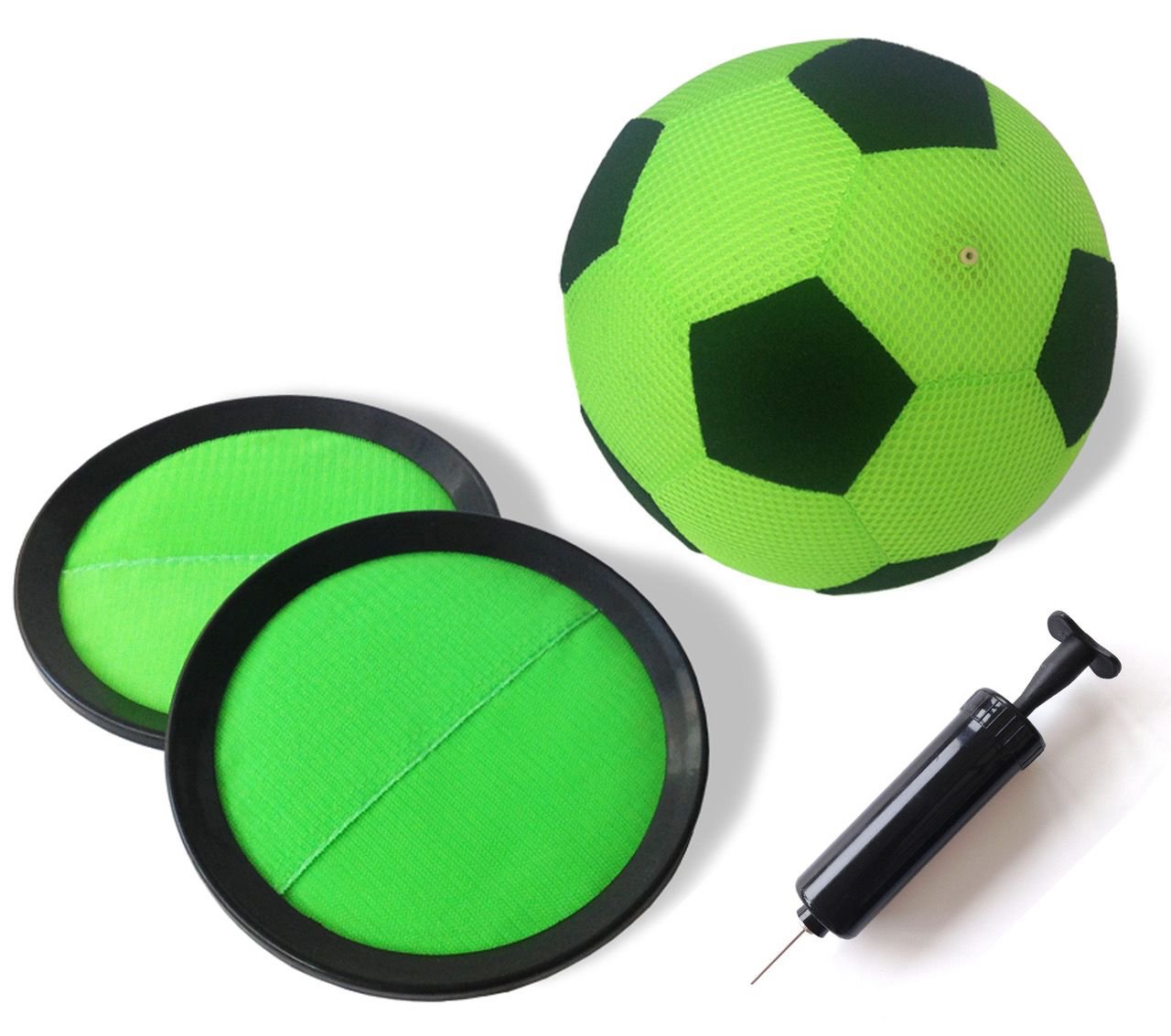 Pureday Mini Golf Indoor Football Target Game - Green, Small (Futsal, Soft Velcro Soccer Ball Included)