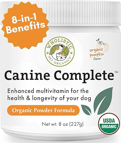 Vista 40 de Wholistic Pet Organics Canine Complete - Polvo multivitamínico para perros, 1 libra, vitaminas diarias para perros y suplementos para alimentos
