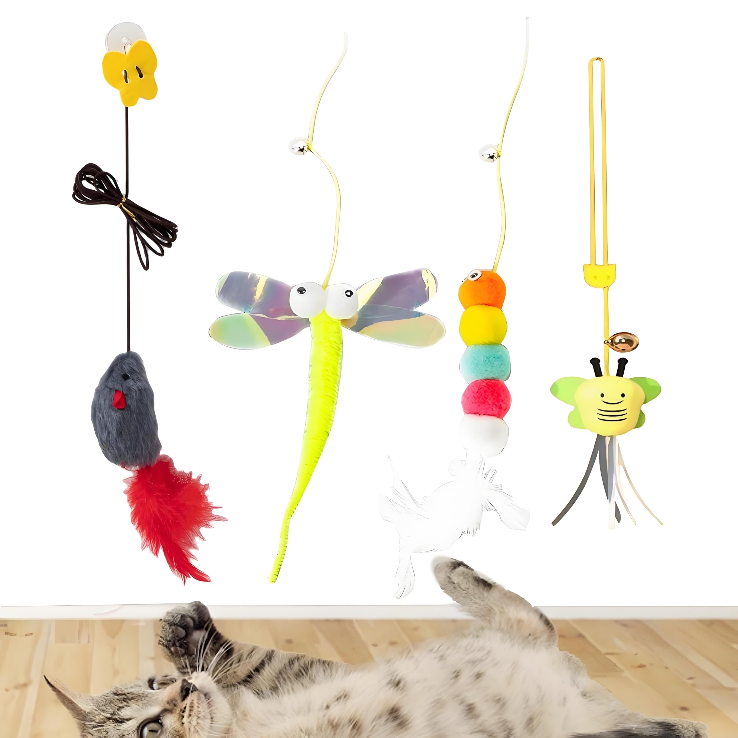 即日発送⭐️猫おもちゃ玩具 一人遊び 子猫運動道具 キャットタイ 猫じゃらし Amazon.co.jp: 猫おもちゃ ペットおもちゃ 猫じゃらし 首輪 羽棒