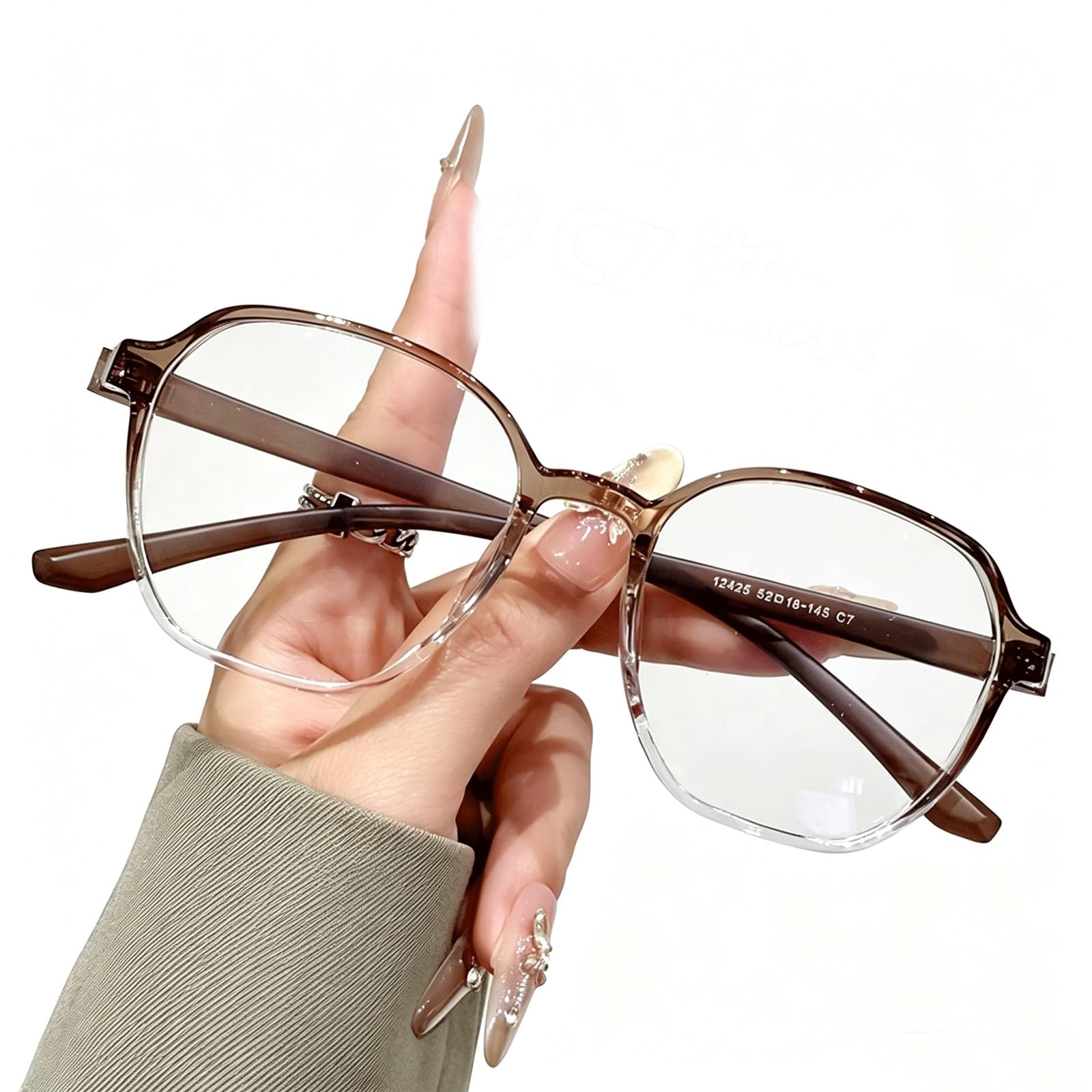 Gafas de lectura y descanso para teletrabajo con montura té