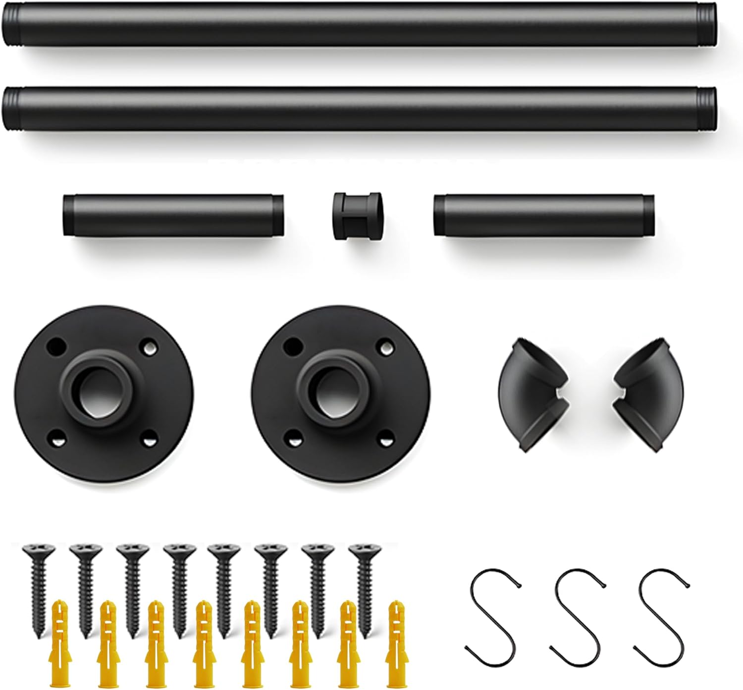 Hanging Planters for Indoor Plants,Window Plant Shelves,Plant Hanging Rod,Window Shelf for Plants,Plant Hanger Indoor Black with 3 Hooks(Pot & Plant Not Included) 36in - Image 8