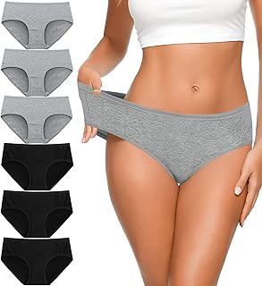 Sponsored Ad - No Show Womens Underwear Cotton Low Rise Breathable Seamless briefs Hispter Panties for Women Regular Plus ...