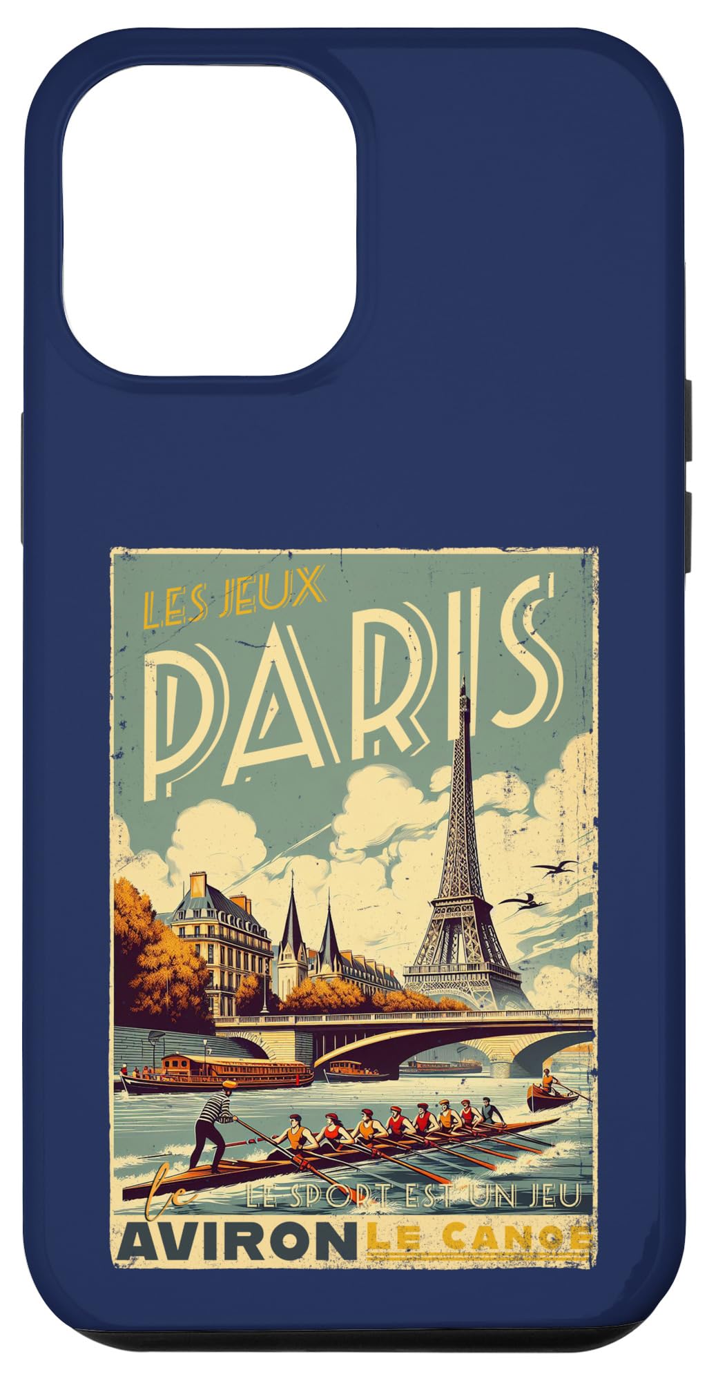 iPhone 14 Plus Paris Rowing Aviron Le Canoe The Games Case
