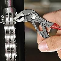 Vista 6 de Alicates Wrench XS and KNIPEX Tools - Alicates para bomba de agua Cobra (8701125), paquete de 5 pulgadas, rojo y plateado