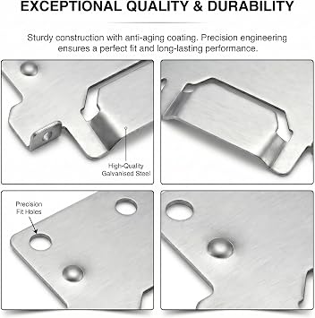 Sigely 116791 Mounting Plate Replacement for IKEA Bed Frame Brackets Part Compatible with Hemnes Malm Brimnes