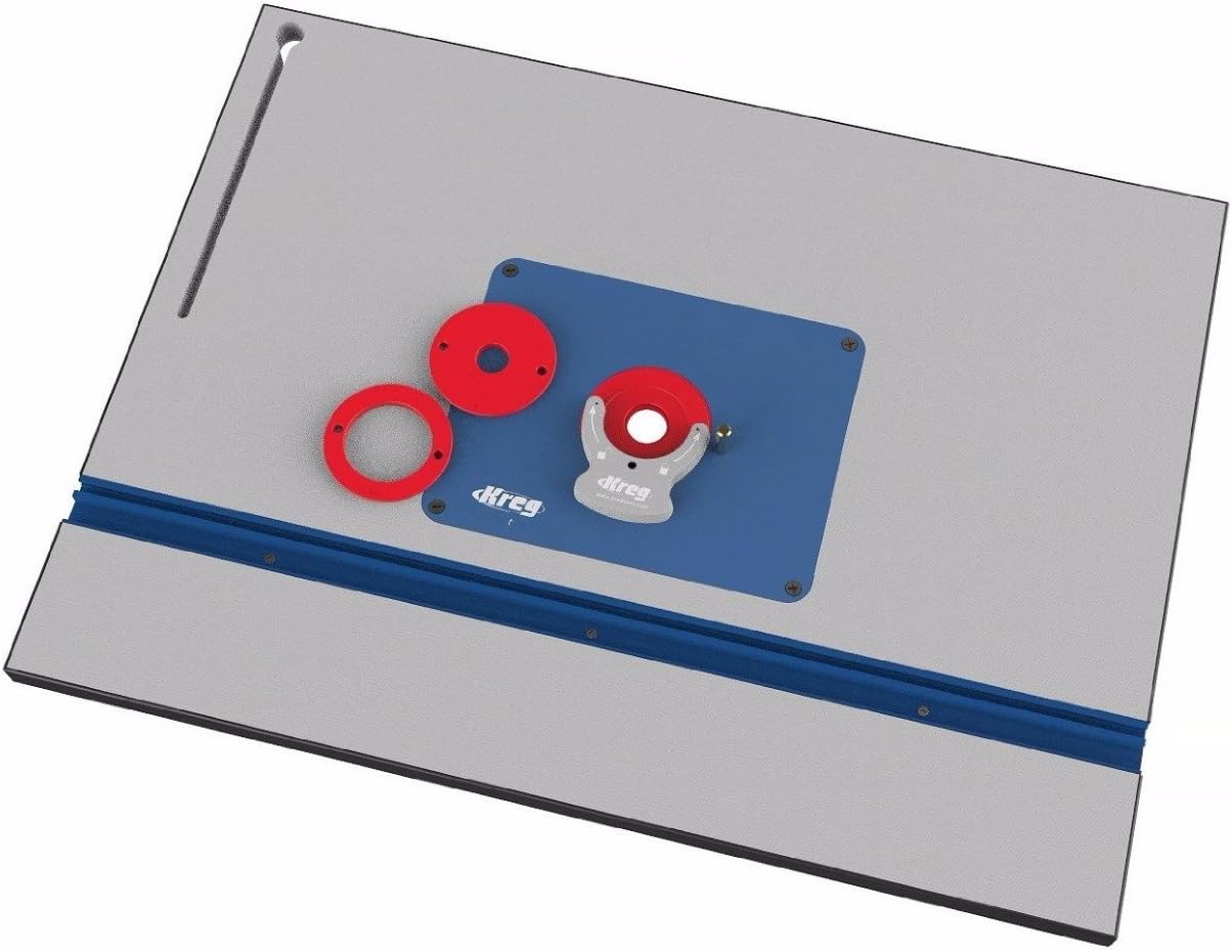 Kreg PRS1045 (KRS1035, PRS1025, PRS1015) Router Table with PRS3090 Caster, PRS3020 True-Flex, PRS3100 Router Table Switch, PRS3400 Set-Up Bars, and KRS7850 Router Table Stop - - 