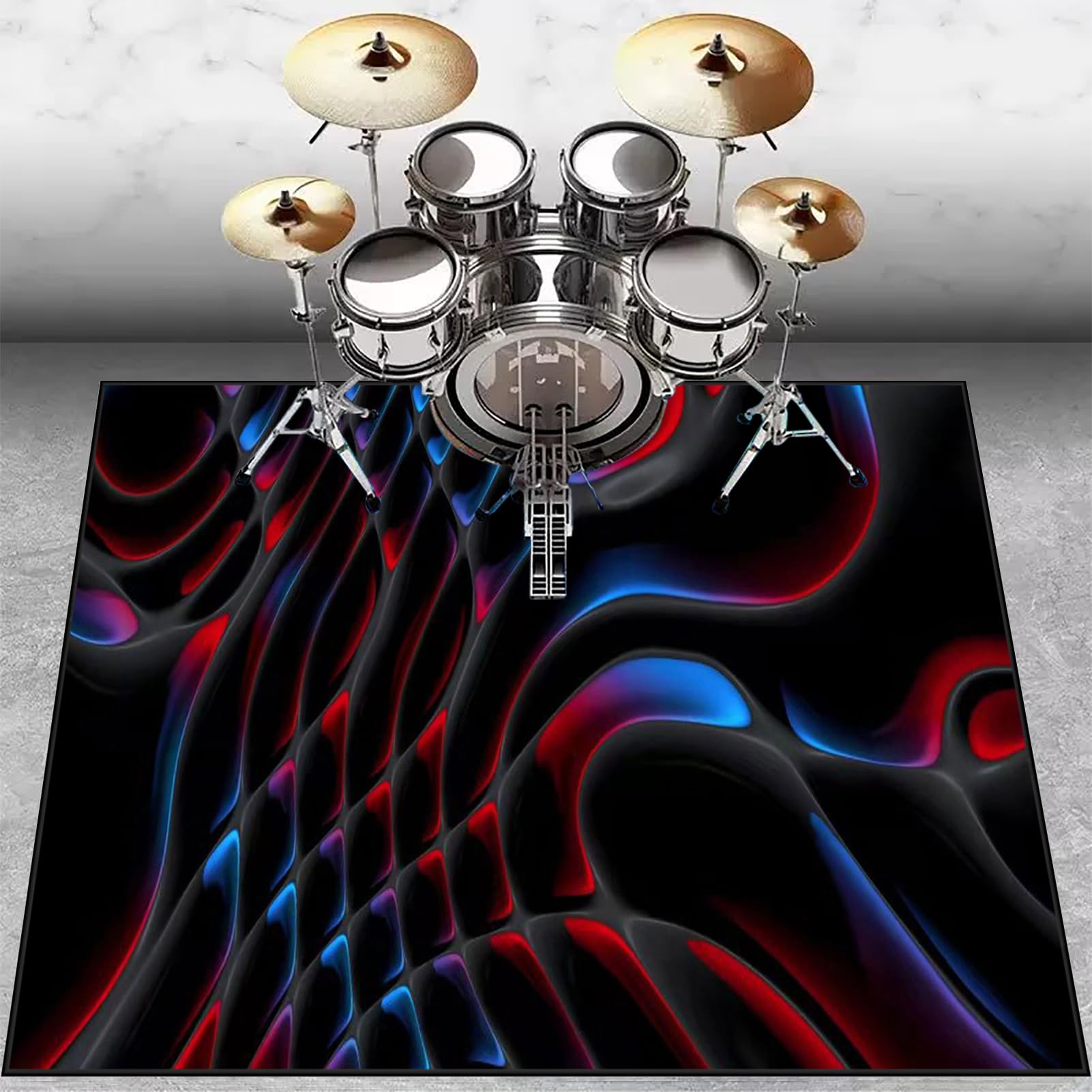200 x 170 cm Dywan Bęben Antypoślizgowy Dźwiękoszczelny koc Domowy dywanik bębnowy do bębna basowego i innych mat do instrumentów muzycznych Mata Drum