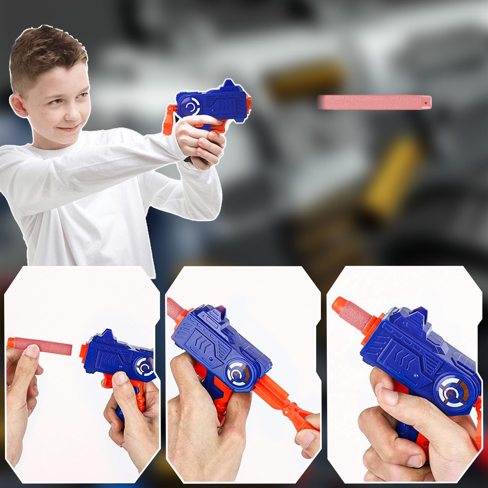 120 sztuk do rzutek Nerf Elite 2.0, zapasowe rzutki piankowe do rzutek Nerf Elite 2.0, akcesoria do gry na imprezę (czerwone, 120 nerf)