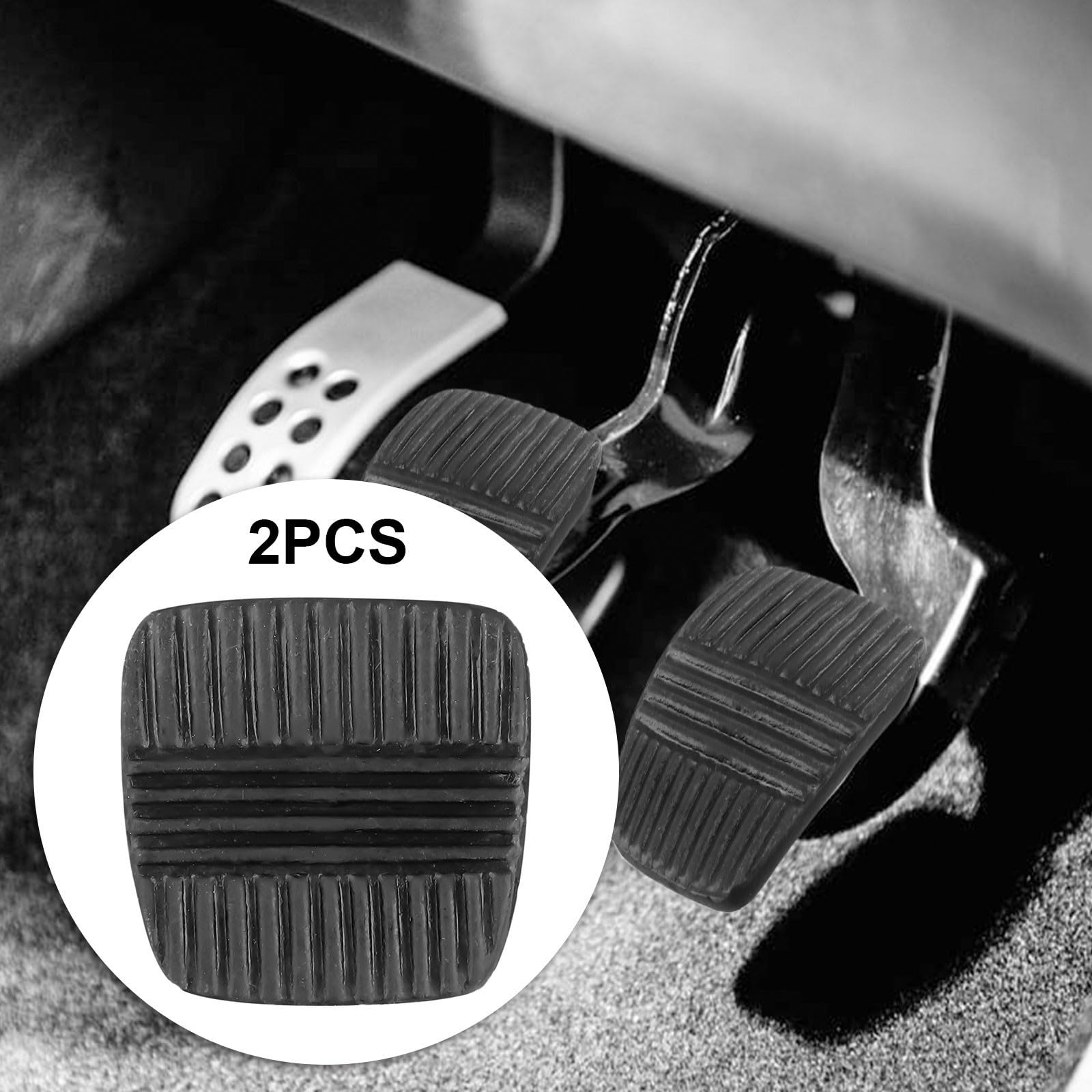 Juego de 2 fundas de goma para pedales de freno y embrague de coche para Nissan Patrol MQ