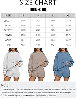 Vista 5 de AUTOMET Conjunto de 2 piezas para mujer, sudadera con capucha de gran tamaño, conjunto de ropa casual para otoño, ropa de moda