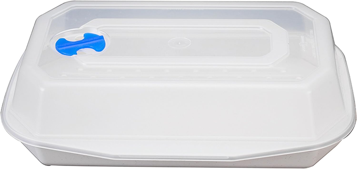 Nordic Ware Microwave Vegetable and Seafood Steamer 11 Inch by 8.6 Inch