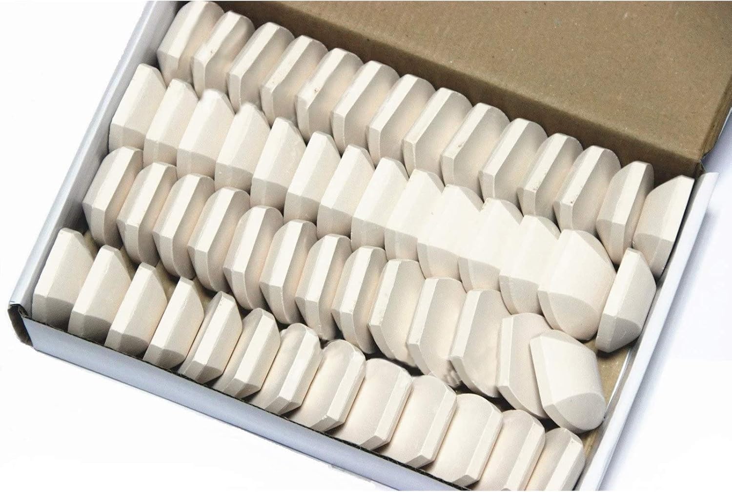 Hongso Ceramic Briquettes for Turbo Classic Elite and Nexgrill Models, 720-0057 720-0057-3B 720-0057-4B CG3CKW CG3CKWN Classic CG3TCBRN, 54-Piece Barbecue briquettes Gas Grill Stone 1.875 x 1.875 inch