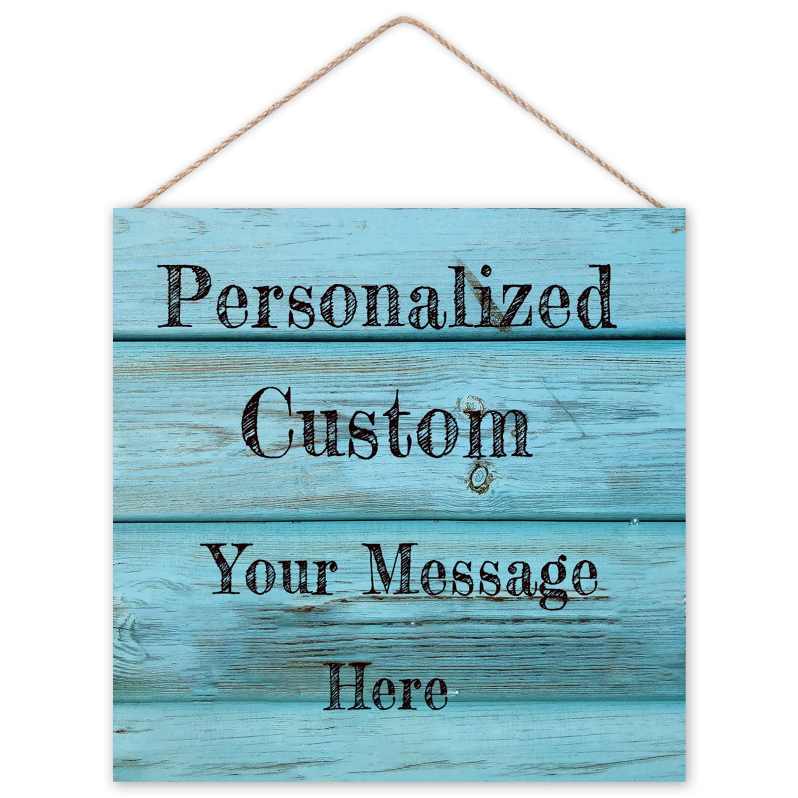 Custom Wood Signs Personalized Text Door Signs for Home Decor Customized Plank Gifts for Family Wedding Farmhouse Kitchen