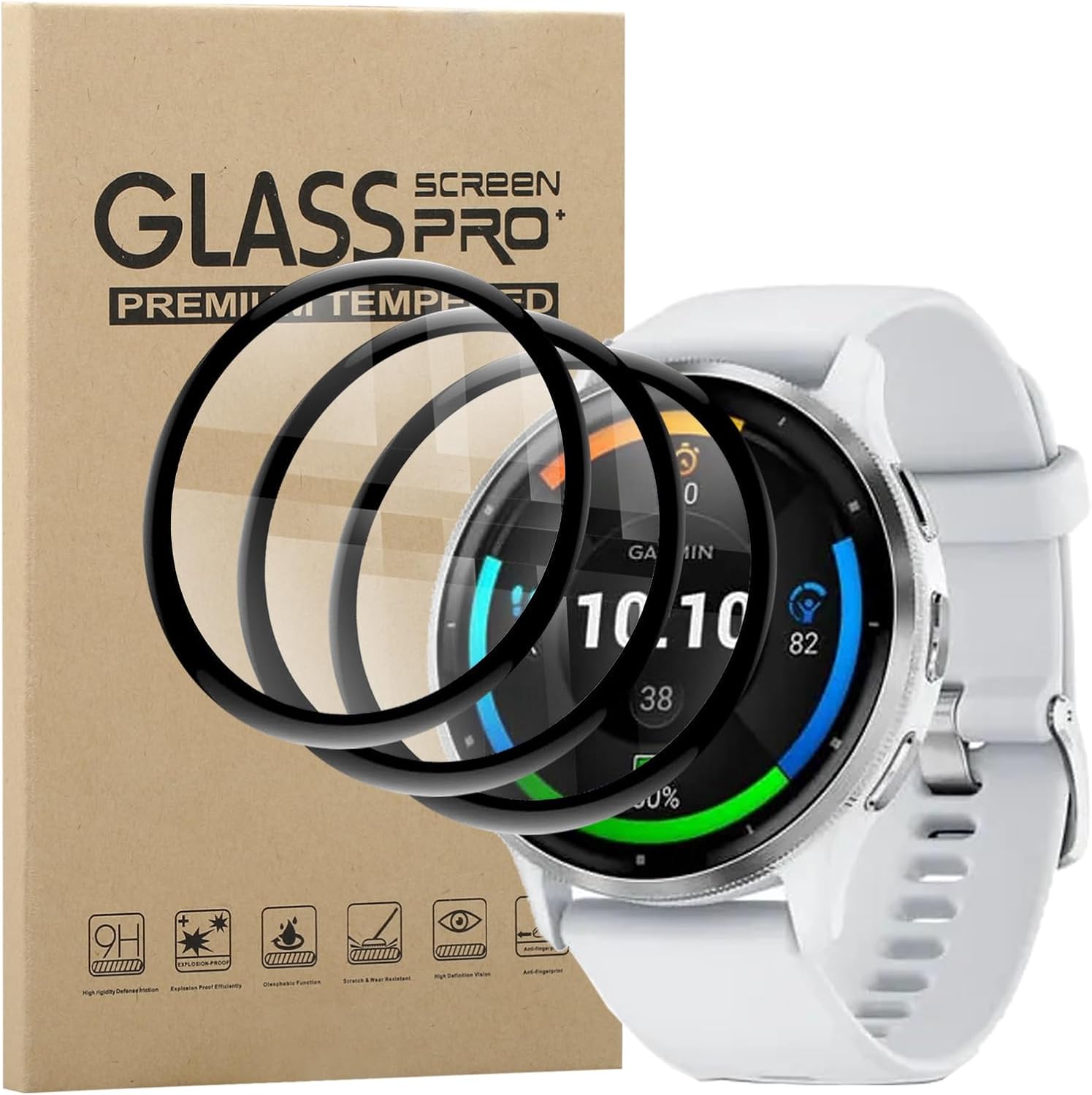 SkyKeep Schutzfolie Für Garmin Venu 3 – 4x Panzerglas, Kratzfest & Ultraklar