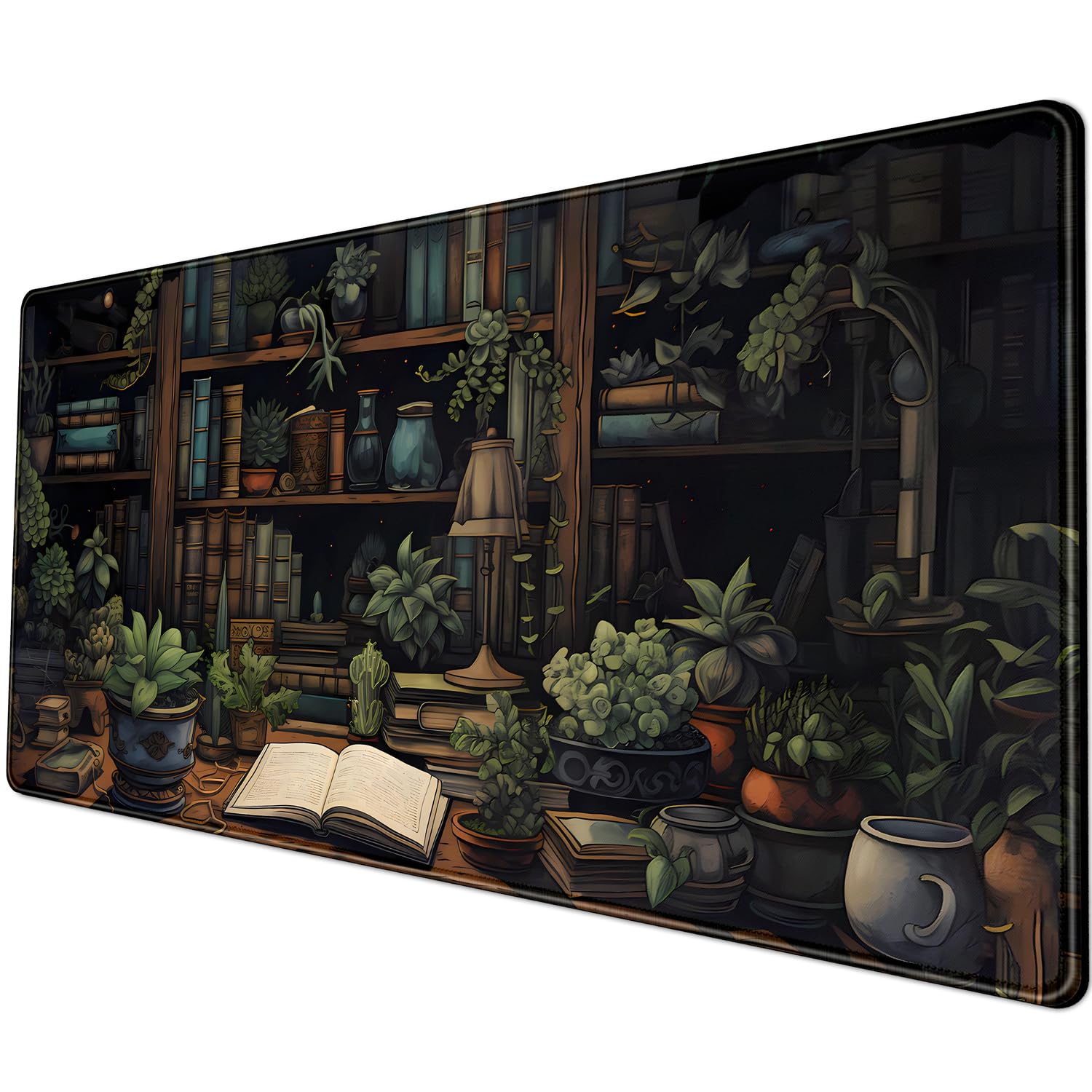 Green Cat Desk Mat - XXL Keyboard Pad -14