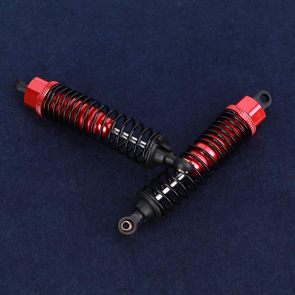 2 sztuk 1:10 skala metalowy amortyzator rozpórki amortyzator części zamienne do pojazdów kompatybilne z akcesoriami do modeli HSP (85 MM)