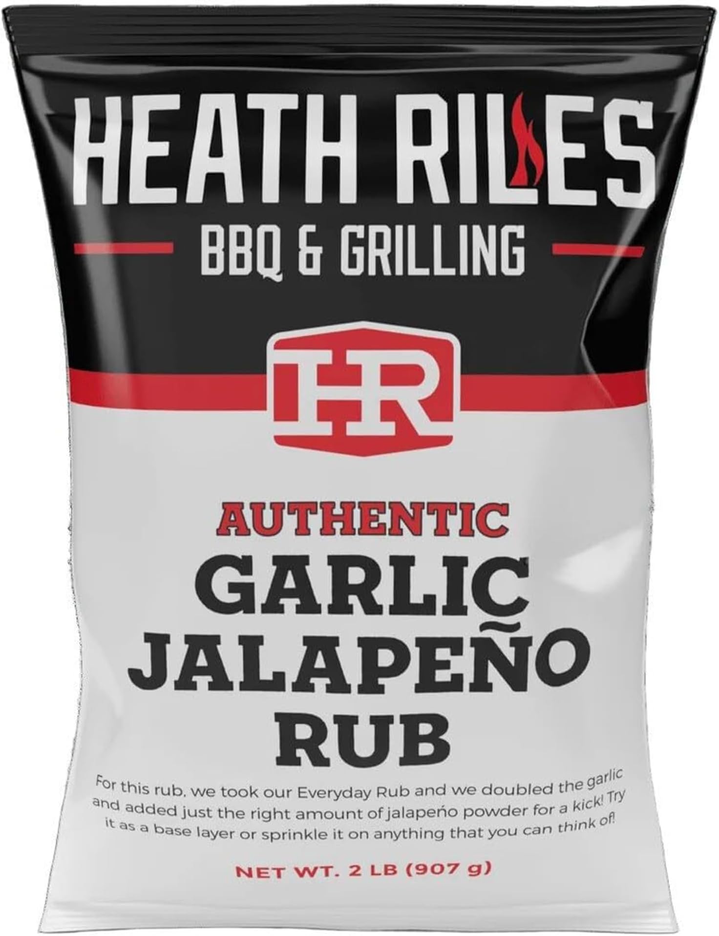Rub - Garlic Jalapeño Seasoning, Champion Pitmaster Recipe, Legendary Rubs For Smoking & Grilling, 80+ BBQ Championships, 2 lb./32 oz.
