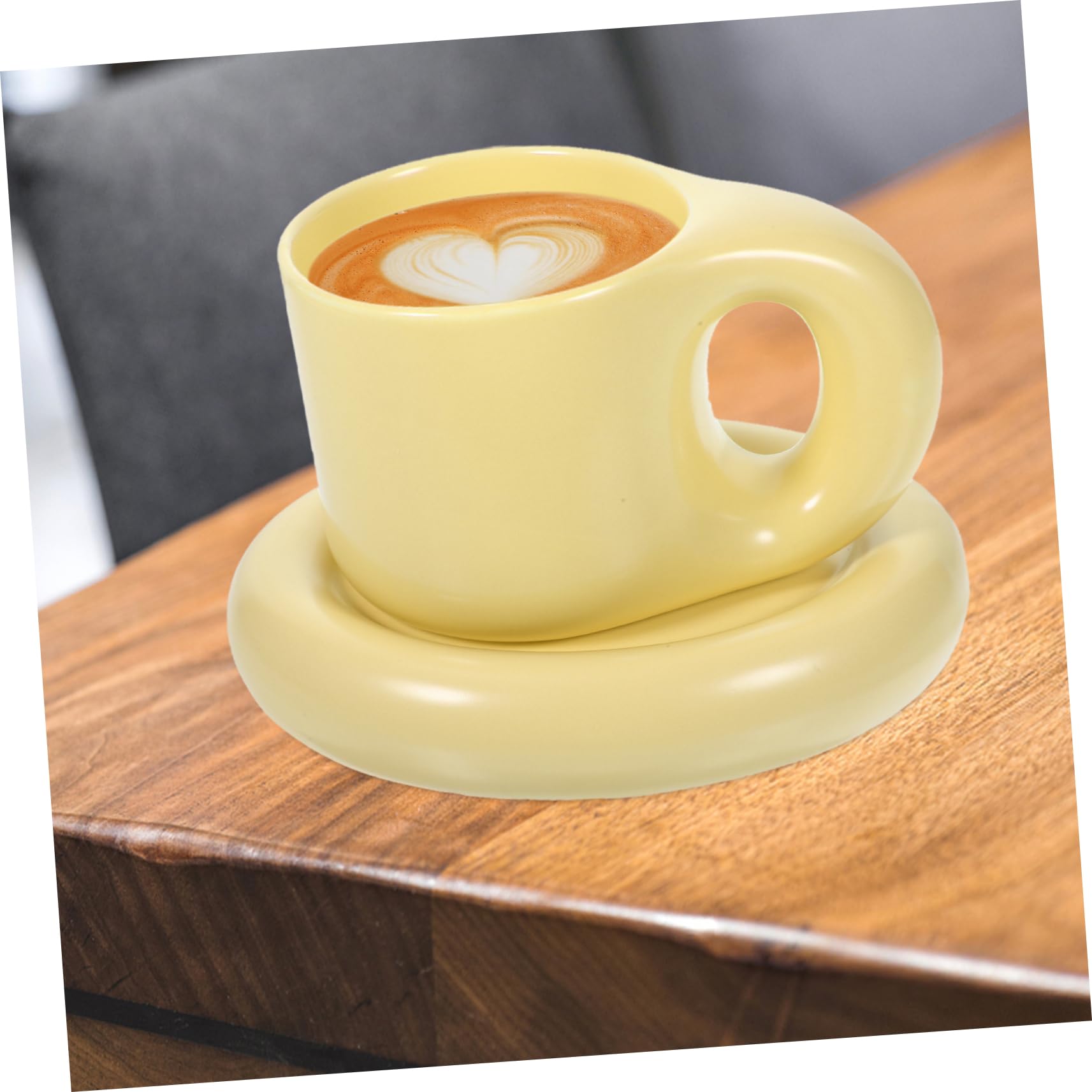 Garneck Keramik Kaffee Tasse Mit Unterteller Für Heiße Getränke Schlicht Und Stilvoll Praktisch Für Täglichen Gebrauch
