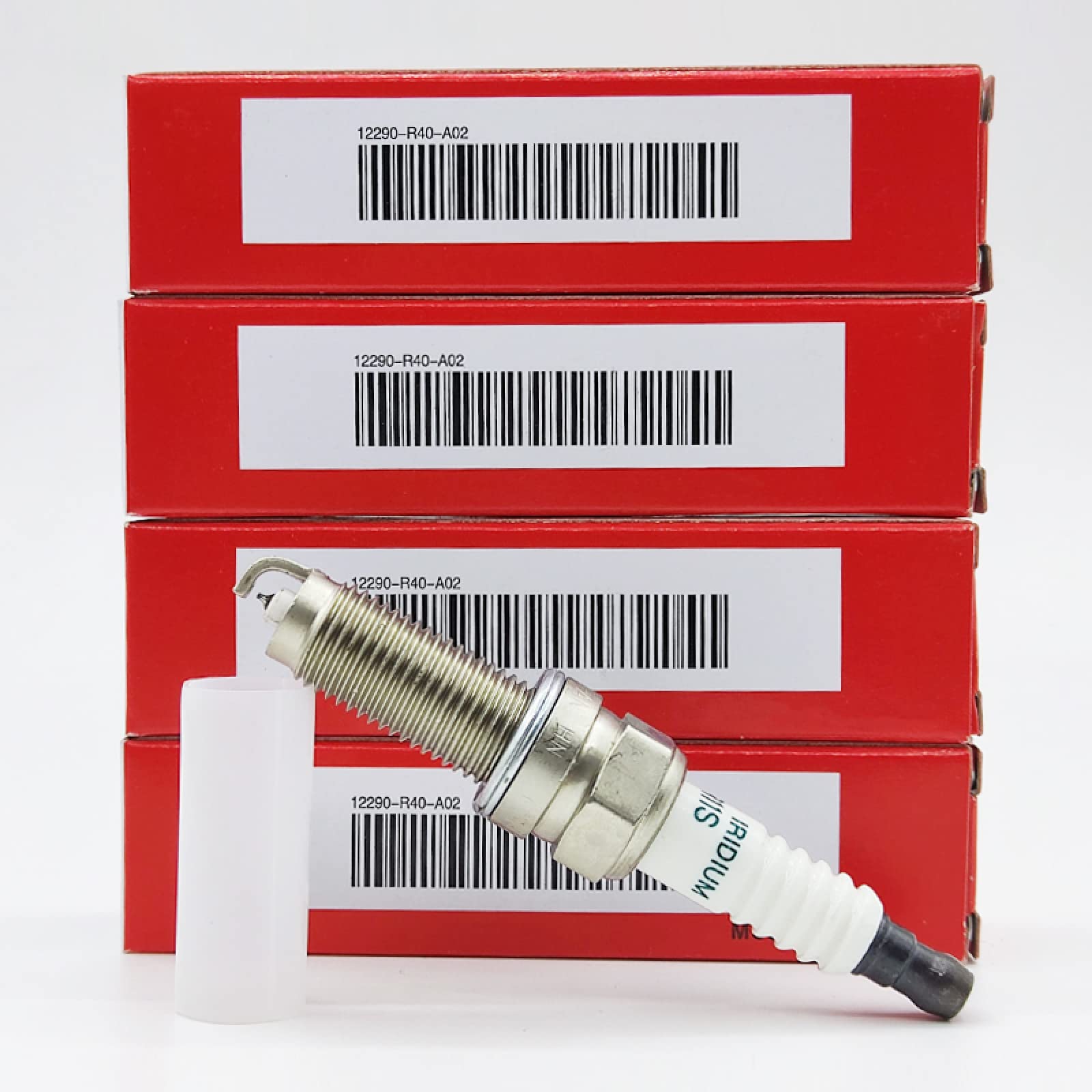 4 Iridium Spark Plugs – Fit Honda Accord Civic, Denso 3461 / SXU22HCR11S – 12290-R40-A02