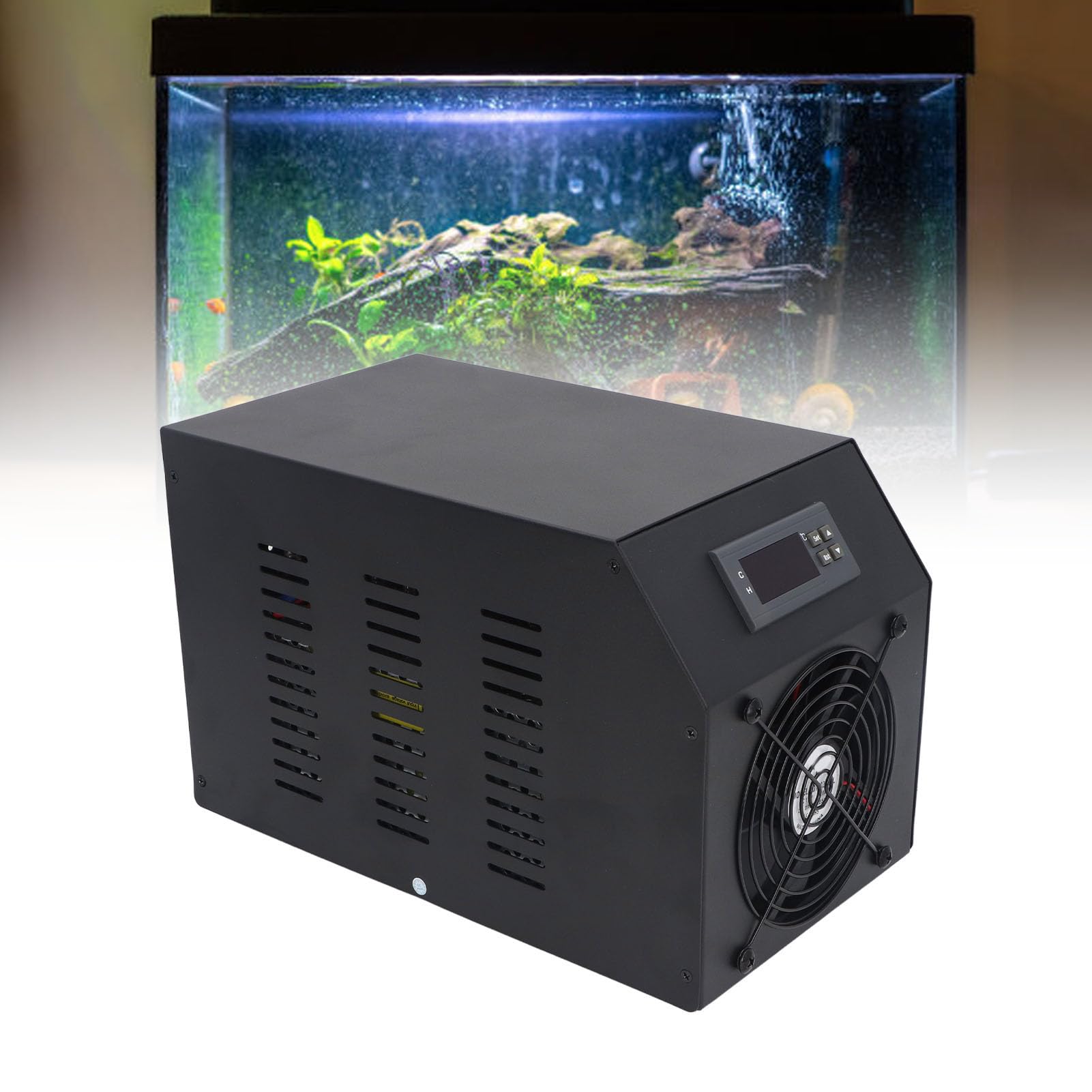Bewinner Refroidisseur d'eau pour Aquarium 1/4 CV 60L Silencieux avec Pompe