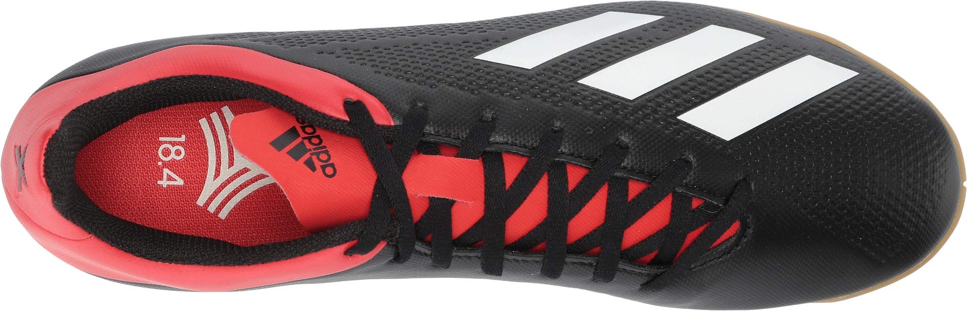 adidas Men's X 18.4 Indoor, Black/Off White/Active red, 7 M US