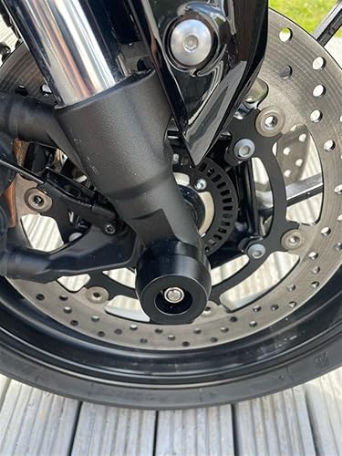 Miniatura 4 de Para Yamaha MT-07 FZ-07 R7 2021-2023 Eje de rueda delantera trasera CNC Horquilla Protector de choque Soporte deslizante Tornillo Protector de caída