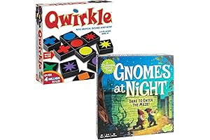 Qwirkle and Gnomes at Night Board Games Bundle for Family Game Night
