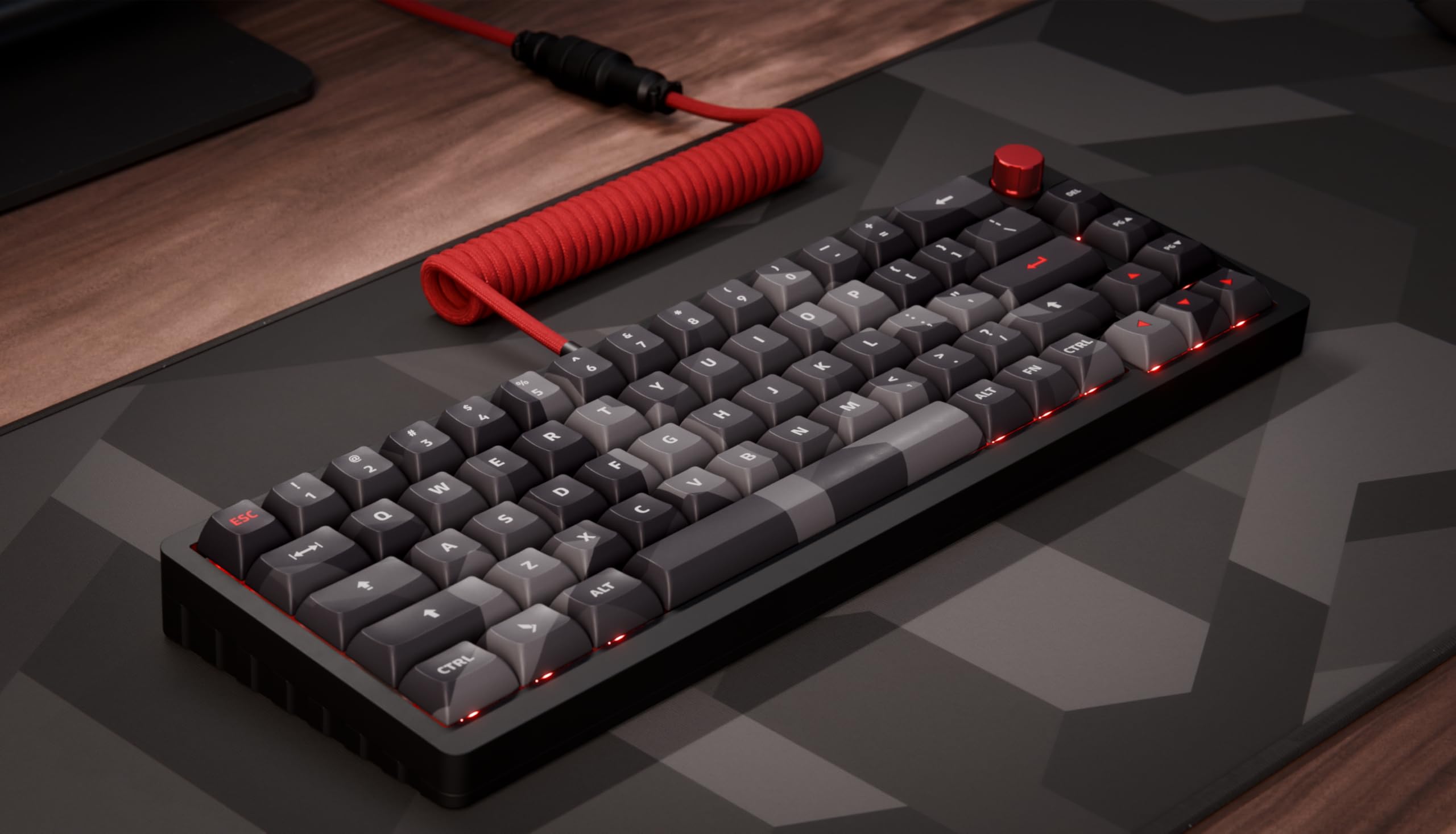 XEOVHVLJ Coiled Usb C Cable For Gaming Keyboard Double-Sleeved