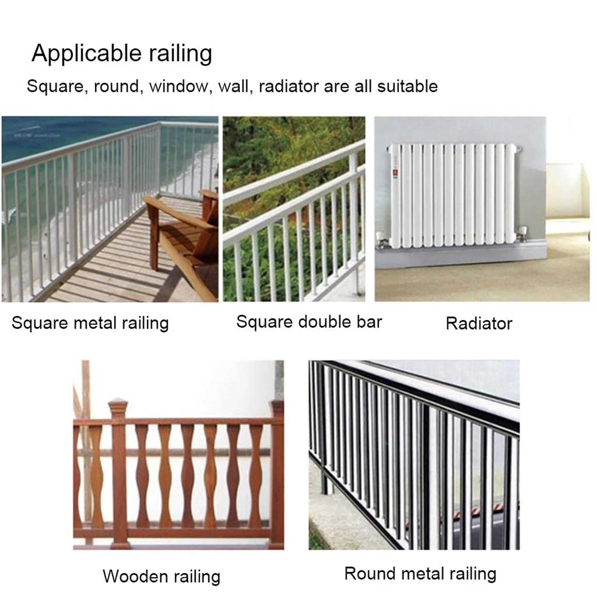 Table de bar de balcon pour balustrades,table de bar d'extérieur,bureau de balcon,bureau pliant créatif,hauteur réglable, bureau extensible de comptoir, pour patio,60 * 37cm/23.6 * 14.56inch