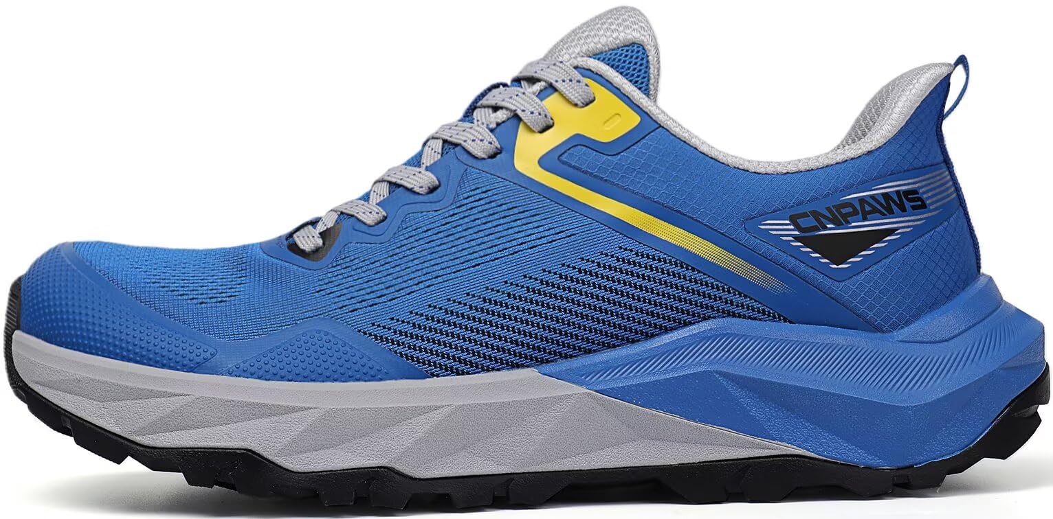 CNPAWS Men's Wide Toe Box Trail Running Shoes Fashion Sneakers | Walking Barefoot Non-slip Tennis Low Drop Workout Gym Cross Training Comfortable Shoes
