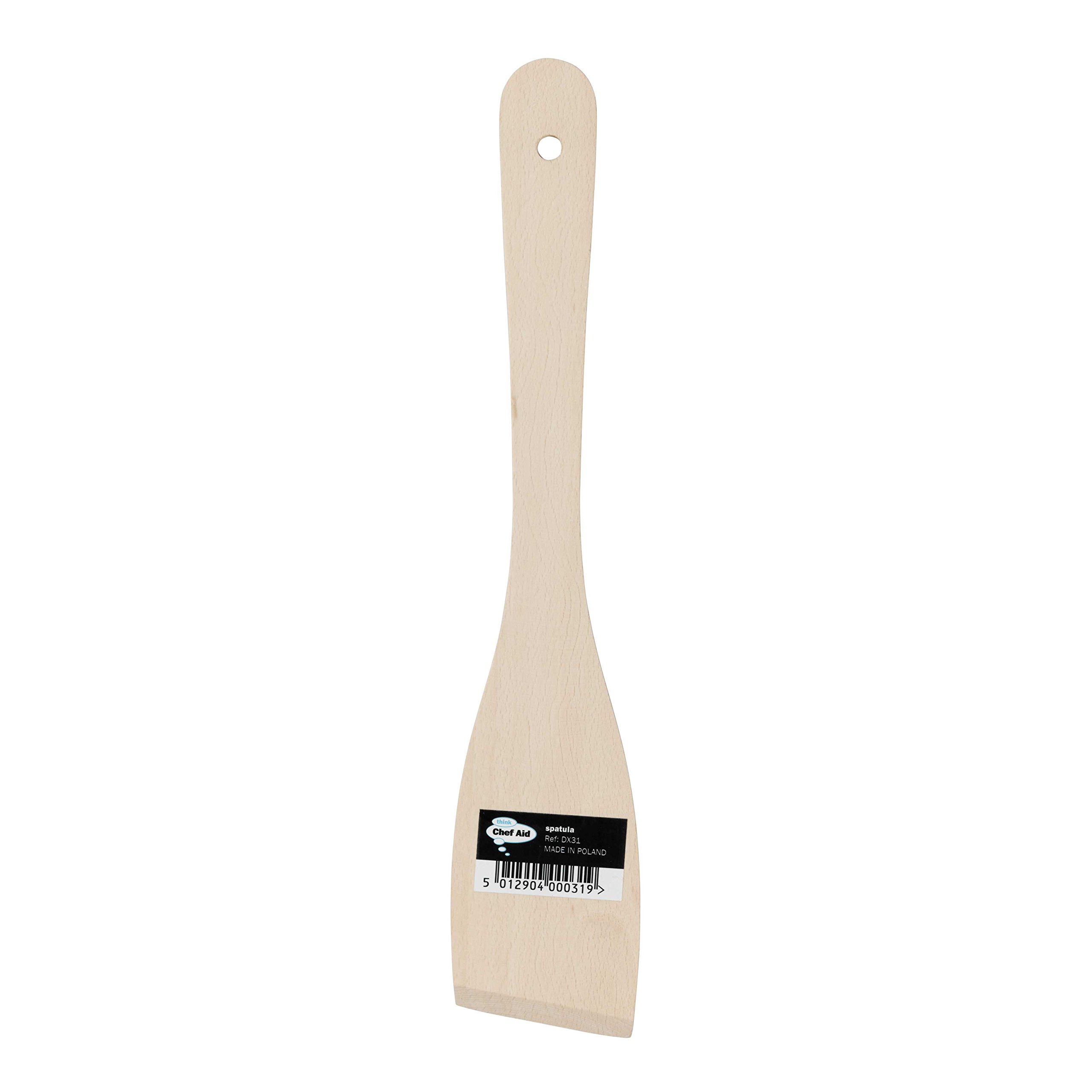 Chef AidWooden Spatula, Crafted from Sensibly Sourced Wood, Spatula for Cooking and Baking, Flip With Ease, Non Stick Friendly Kitchen Essential