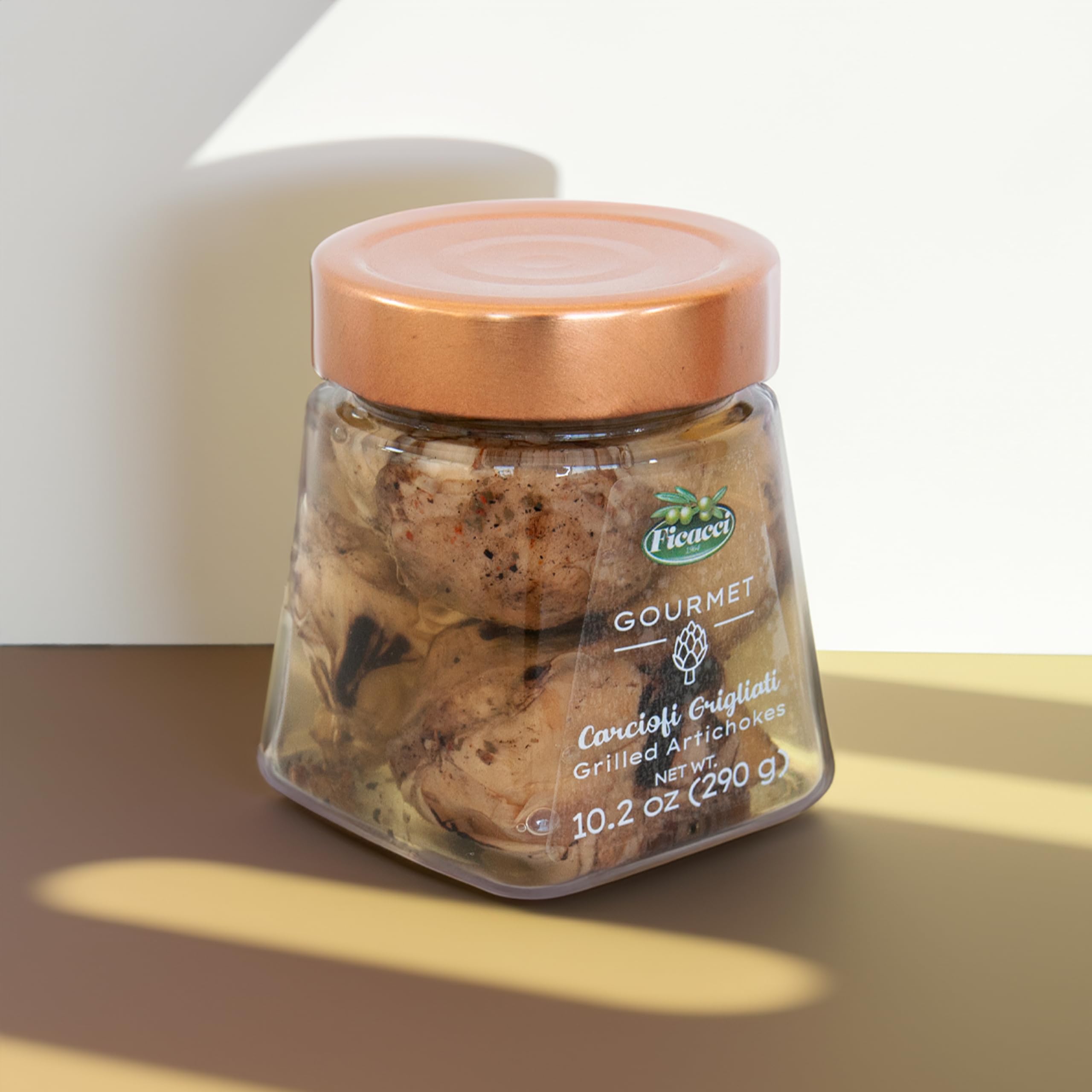 Ficacci - Selezione Antipasti Gourmet - Antipasti Bianchi (Carciofi, Cipolle, Funghi) 3X290g (870g)