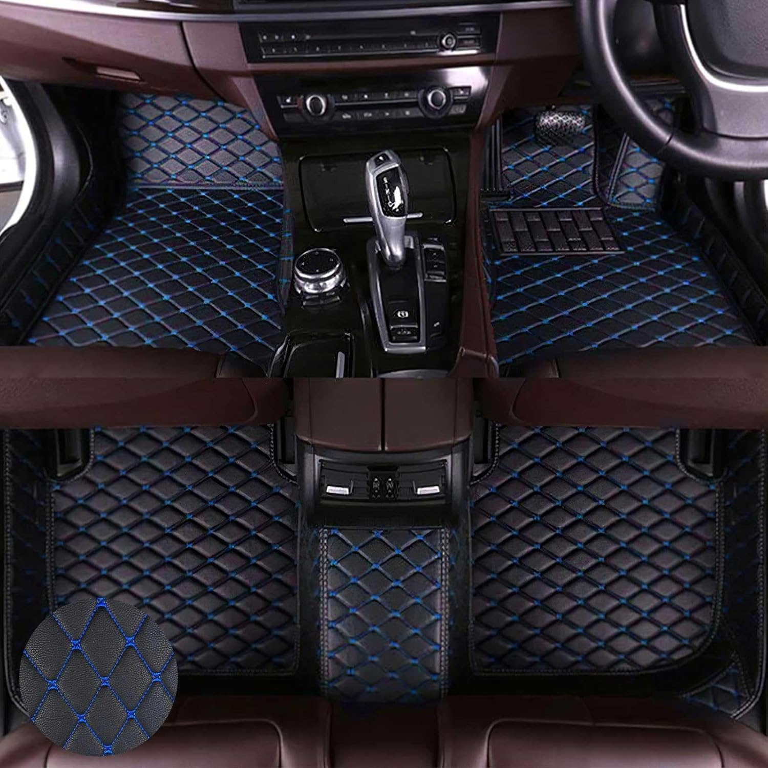 Amazon 新型 フロアマット エスティマ 50系に適用 3D カーマット 専用 フロアマット ESTIMA 50系 2006～2019 PUレザー素材 防水 耐汚れ 傷防止 耐摩擦