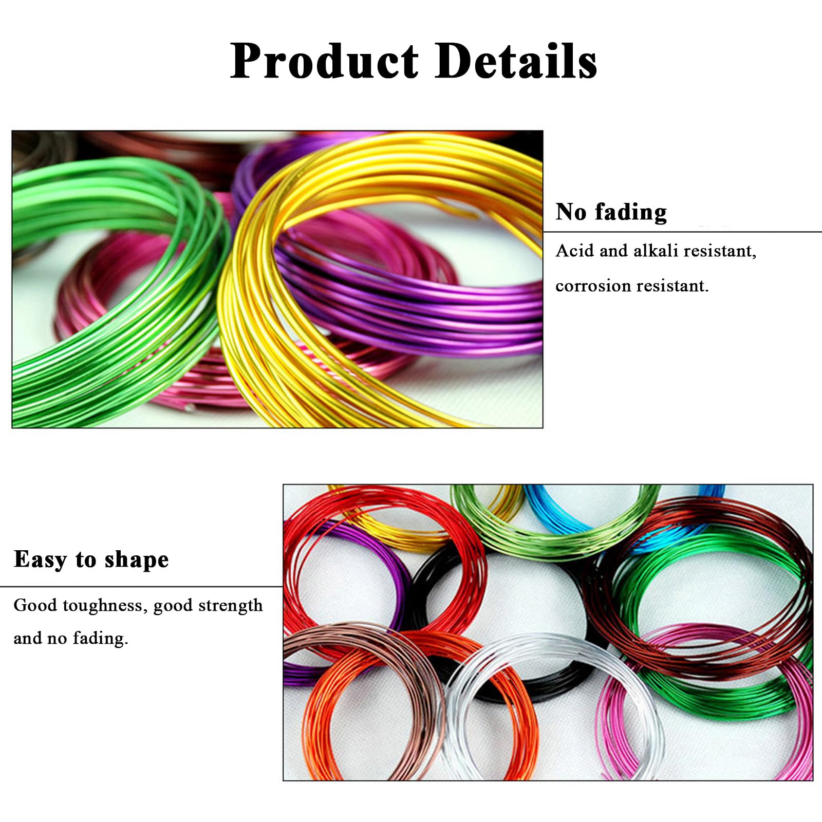 WSYCWG 2.5Mm Aluminium Craft Wire, 9.84Ft/3 Meters Beading Wire Colored Aluminum Wire DIY Craft Wire Suitable for Art Creation,Pink