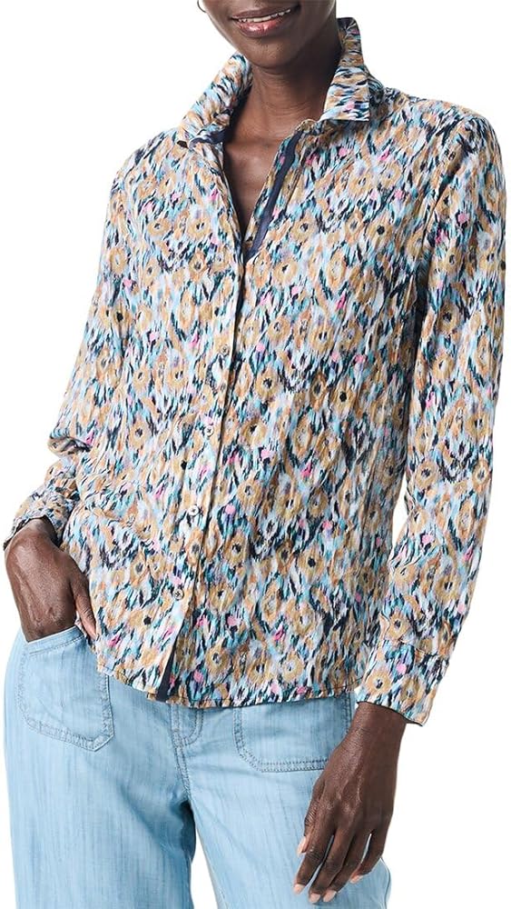 トップス crinkle crinkle 3D embroidery shirts デニム映えトップス【 crinkle crinkle crinkle】3D embroidery