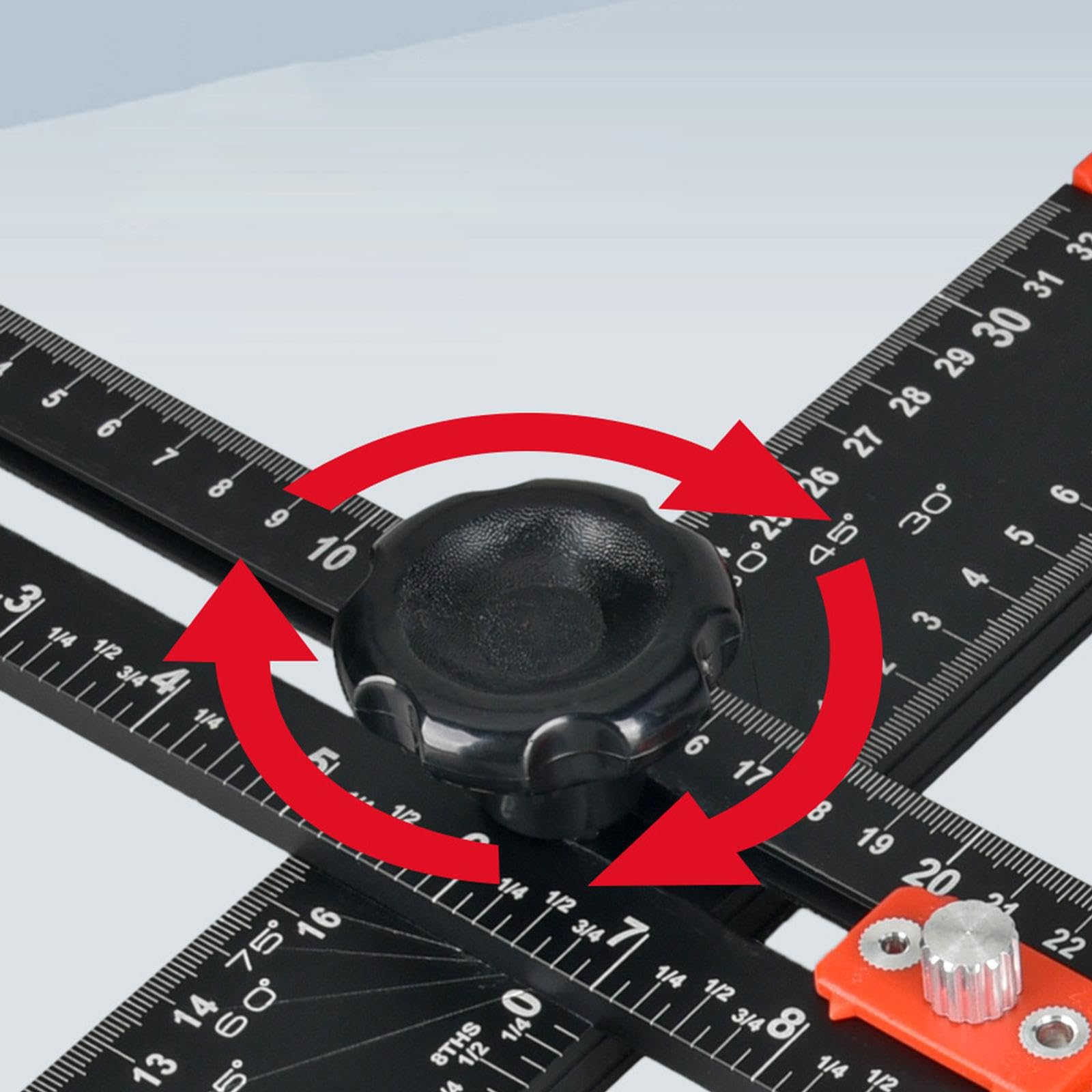 Righello di misurazione regolabile con a T, strumento di layout multiangolo con Per scala trasparente, righello di posizionamento per foratura,