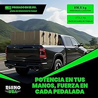 Vista 7 de Rhino USA - Correas de trinquete de amarre (4), 1 pulgada x 15 pies (resistencia 1823 libras), con ganchos en S de seguridad, alta calidad para Negro