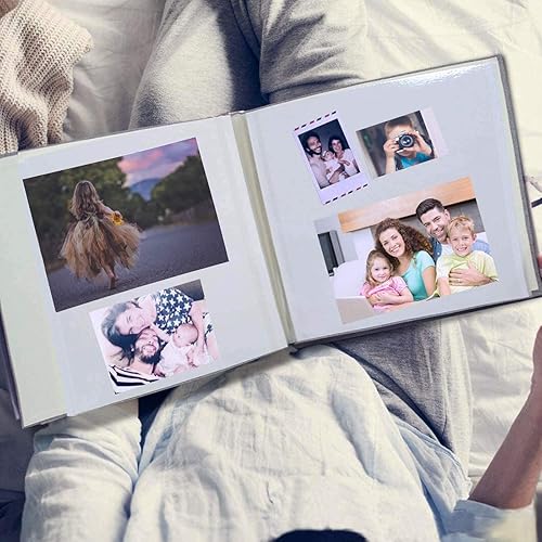 Miniatura 5 de AIOR Álbum de fotos autoadhesivo para álbumes de recortes, 20 páginas para AIOR de 11 x 10.6 pulgadas, álbum de recortes, con 3 tornillos de