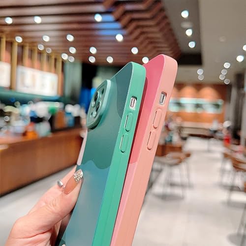 Miniatura 6 de YKCZL Funda compatible con iPhone 14, bonito diseño de corazón pintado con lente de cámara completa, delgada, suave, a prueba de golpes, para