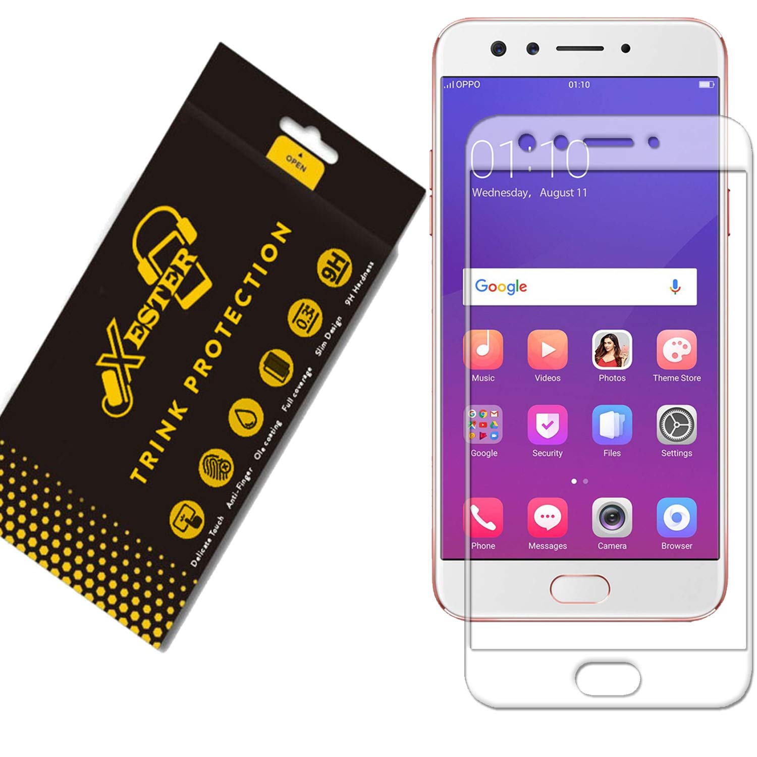 Xester® Trink Screen Protector for Oppo F3 Plus [1-Pack] [Easy Installation Kit] [Case-Friendly]