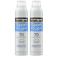 Vista 7 de Neutrogena Sport Face Sunscreen SPF 70+ OilFree Loción de protección solar facial con protección solar UVAUVB de amplio espectro Resistente al sudor