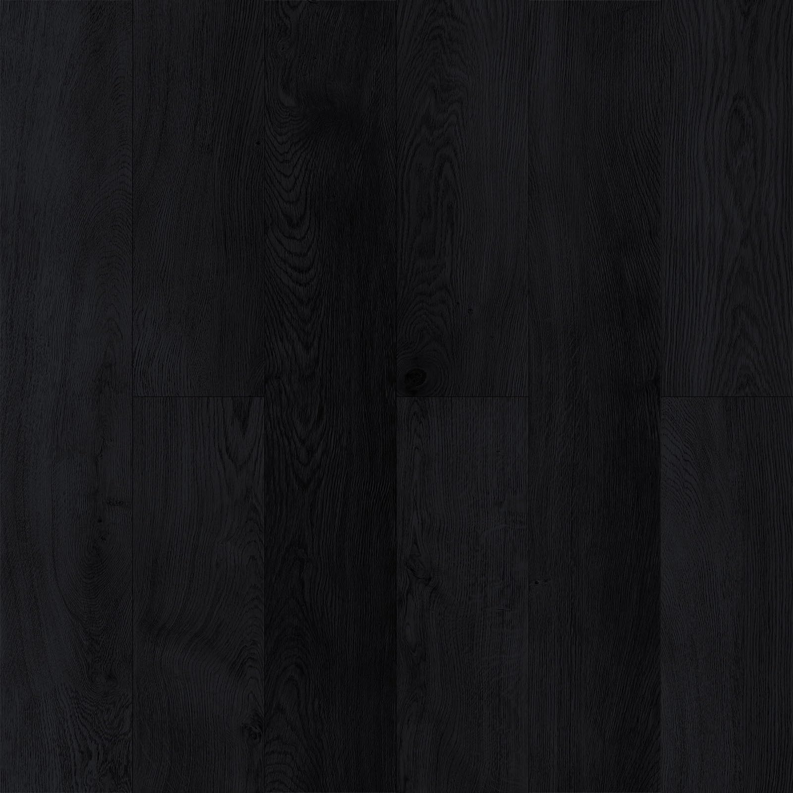 ATOPOSE Vinylboden Selbstklebend, 3,0 mm Schwarz, 28 Dielen, 1,0 mm Unterlage, wasserfest, rückstandsfrei, Küche, Bad, Schlafzimmer, 3,9 m²