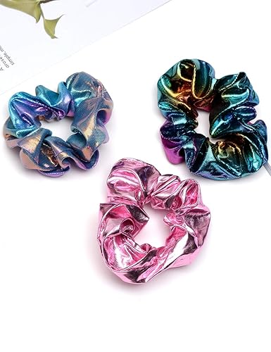 Miniatura 4 de Coleteros de pelo extra grandes con perlas para mujeres y niñas, accesorios de cabello grandes para todos los estilos de cabello (coletero de satén