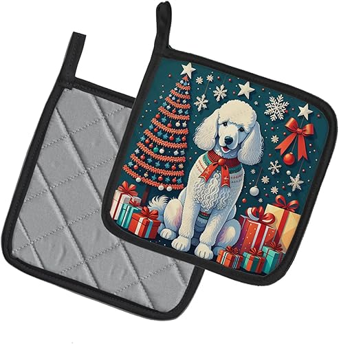 Miniatura 9 de Fawn Pug - Par de soportes para ollas de Navidad