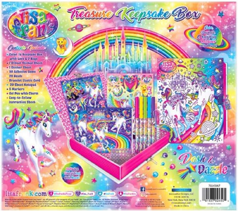 XGATML Lisa Frank Treasure Keepsake Box - Unicorn - Dash and Dazzle