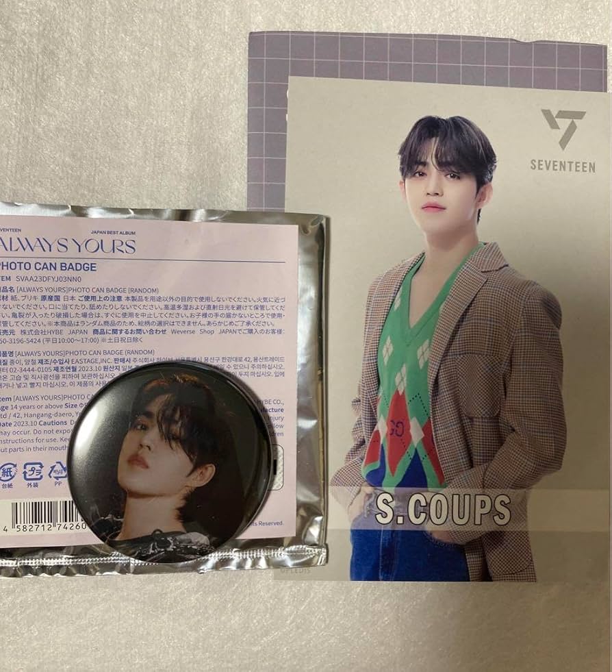 SEVENTEEN セブチ Always yours 缶バッジ エスクプス Amazon.co