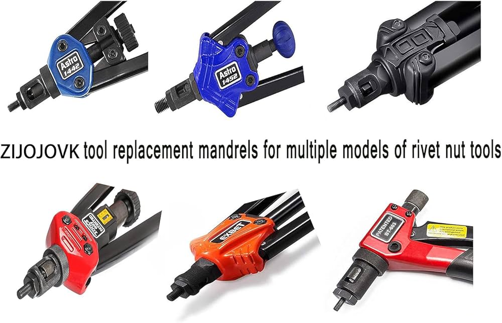 【ピットブルマル】 Amazon.com: CORWIN 1/4-20 Extended Rivet Nut Gun Mandrels and